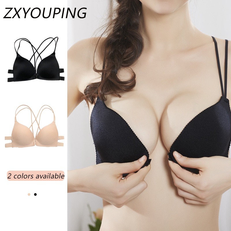Plunge Bra Push Up - 1 buah Bra Push-up depan gesper