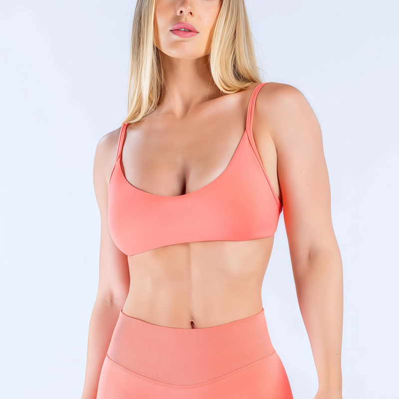 Plunge Bra Push Up - HISTELLO Impact Scoop Neck Bra Wanita