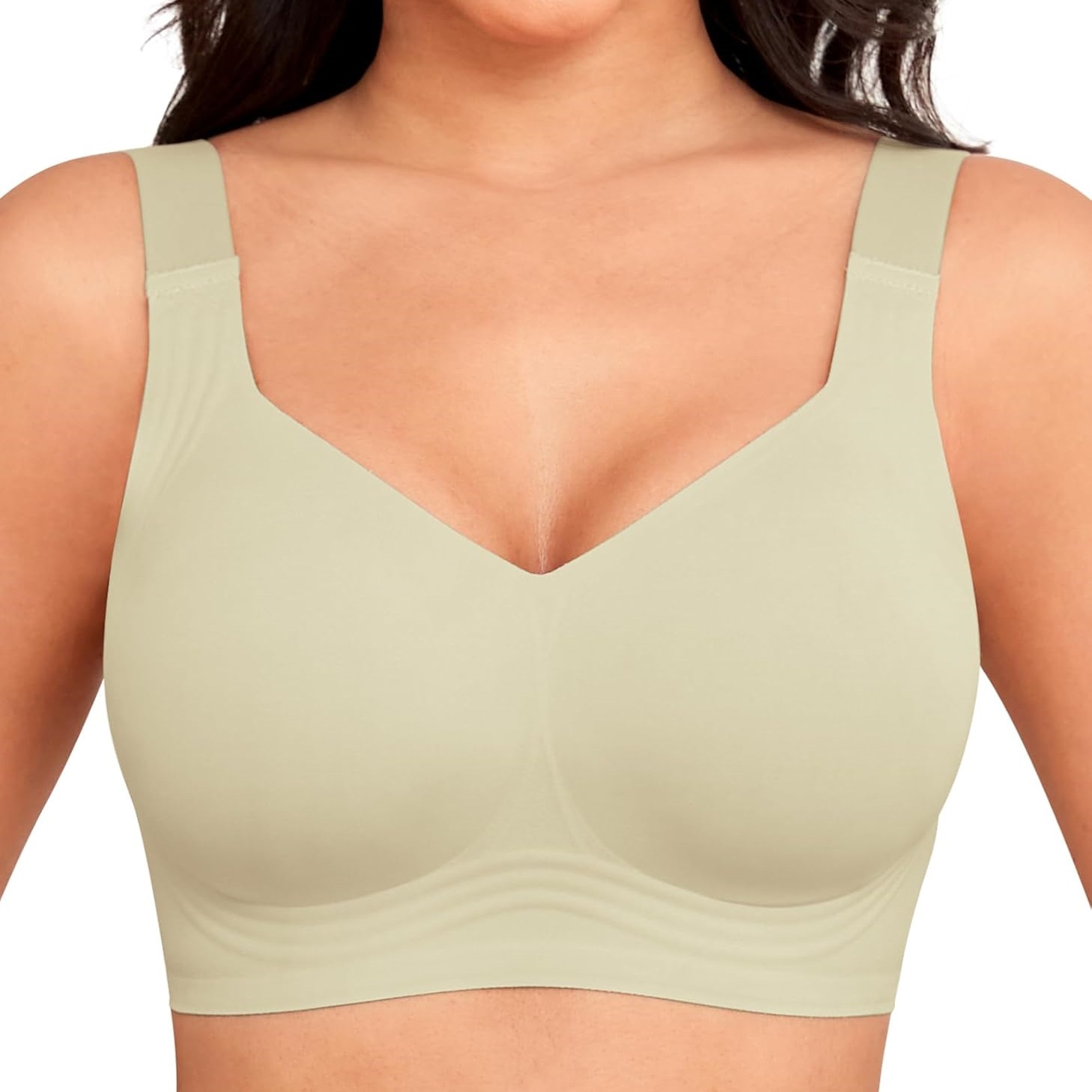 T Shirt Bra Seamless - Bra Wanita Tanpa Kawat, Penyangga, Push