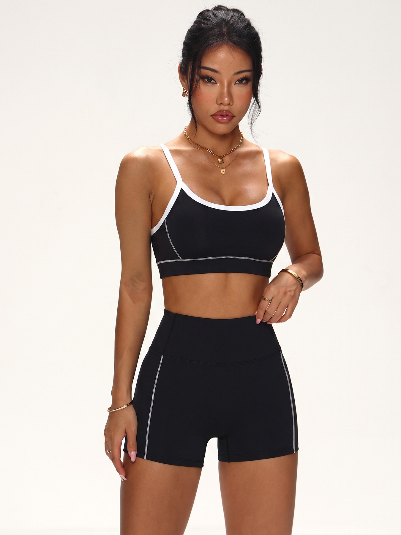 Set Olahraga Tanpa Jahitan den - Plunge Bra Push Up ulasan dan harga
