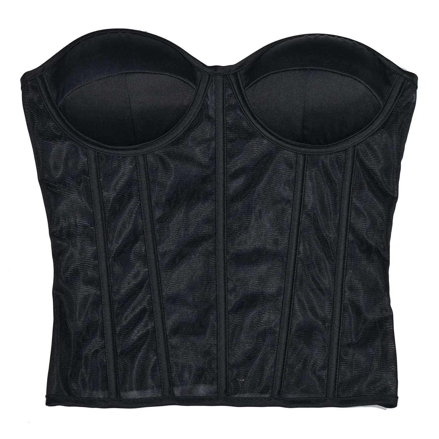Korset perut lapisan ganda tra - Sheer Mesh Bra ulasan dan harga